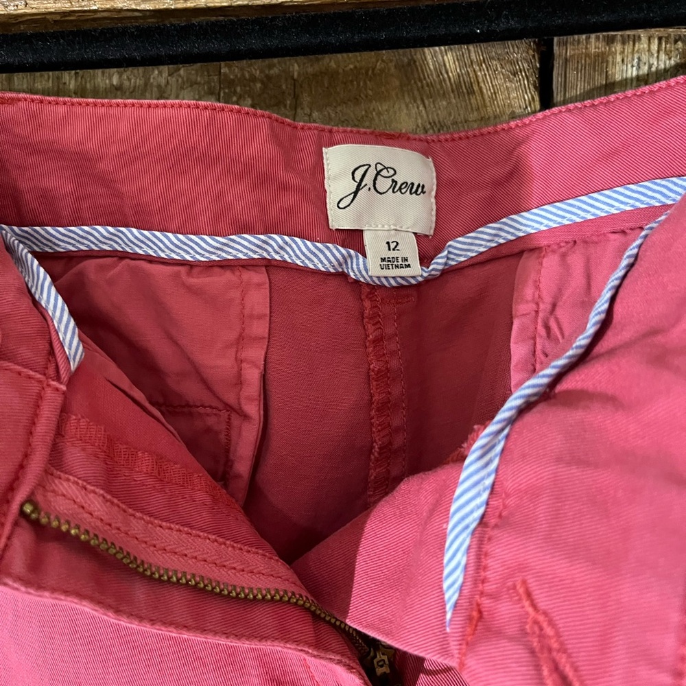 J Crew Old red Chino Stretch Shorts size 12 - Picture 6 of 6